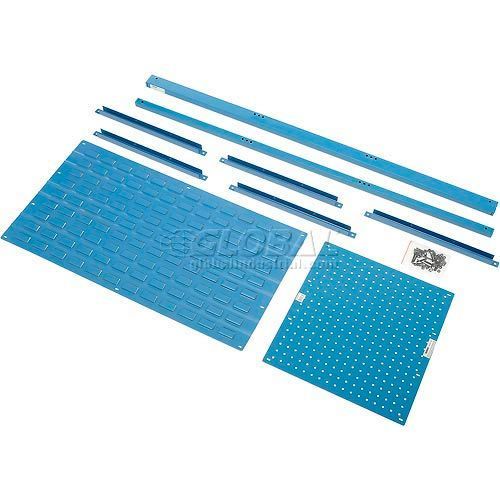 Global Industrial 18" Pegboard & 36" Louver Panel Kit, 60"W, Blue (GLB - 318866BL) - SchoolOutlet