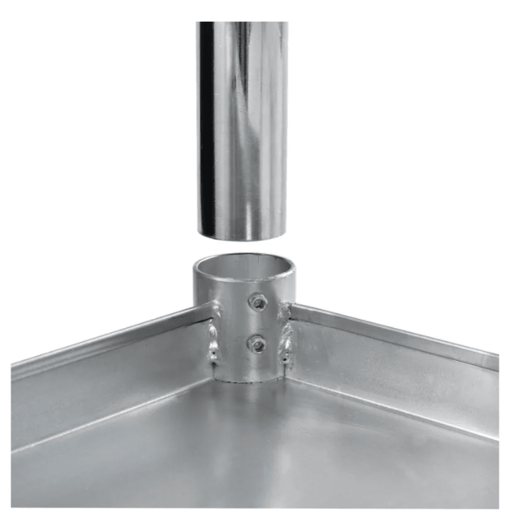 Global Industrial 430 Stainless Steel Table, 48"W x 24"D, Undershelf (GLB - 319055) - SchoolOutlet