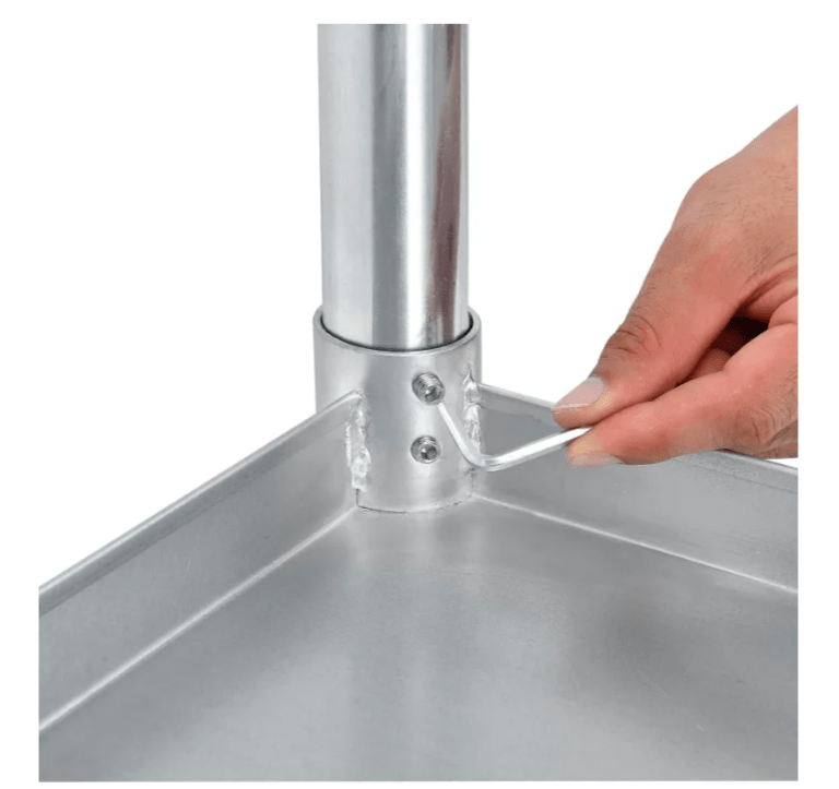 Global Industrial 430 Stainless Steel Table, 48"W x 24"D, Undershelf (GLB - 319055) - SchoolOutlet