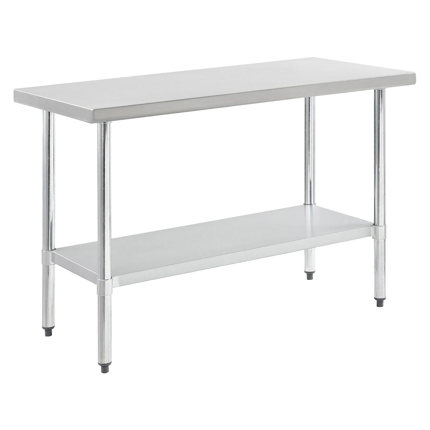 Global Industrial 430 Stainless Steel Table, 48"W x 24"D, Undershelf (GLB - 319055) - SchoolOutlet