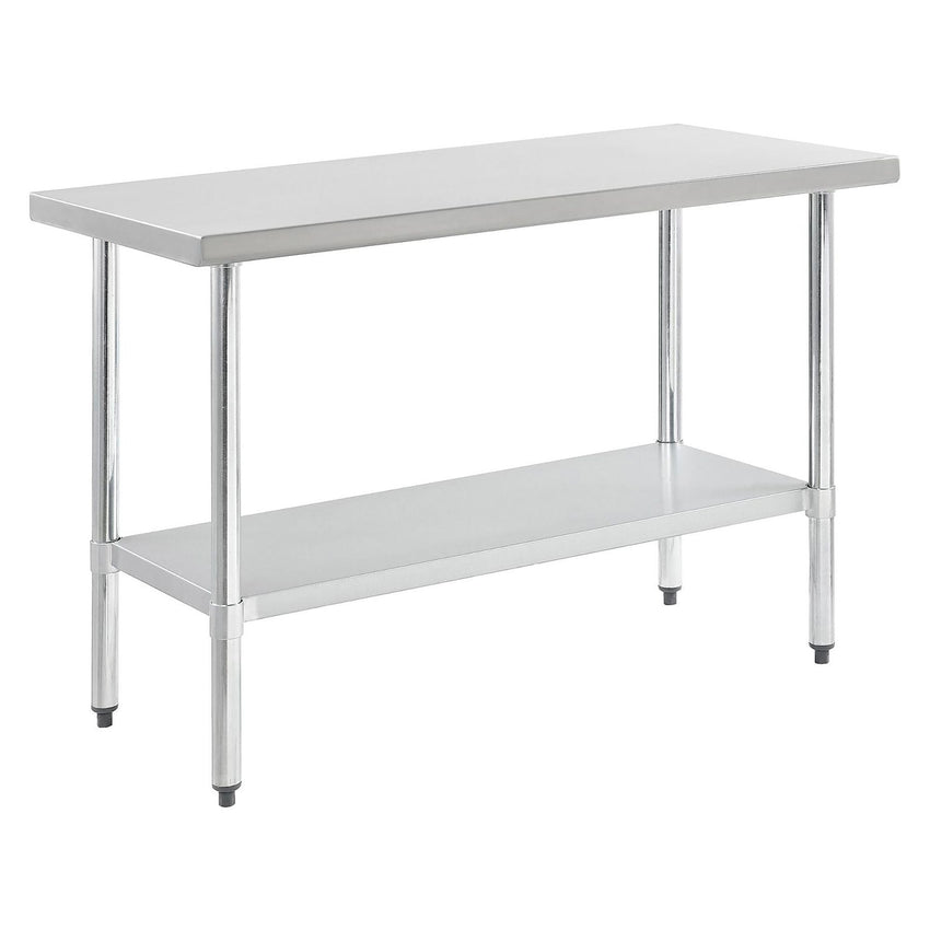 Global Industrial 430 Stainless Steel Table, 48"W x 24"D, Undershelf (GLB - 319055) - SchoolOutlet