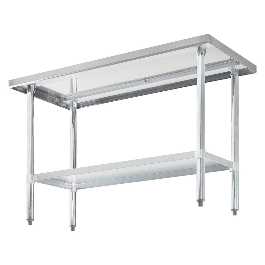 Global Industrial 430 Stainless Steel Table, 48"W x 24"D, Undershelf (GLB - 319055) - SchoolOutlet