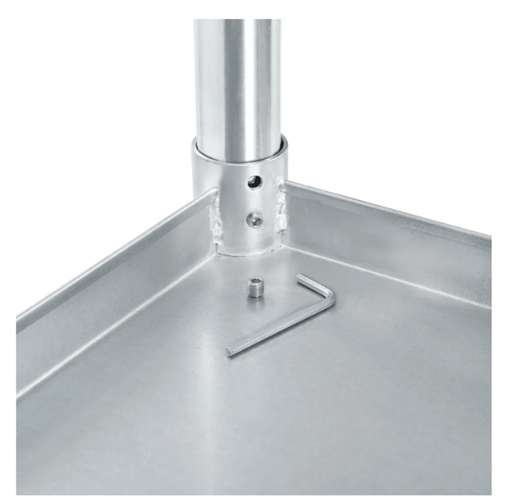 Global Industrial 430 Stainless Steel Table, 48"W x 24"D, Undershelf (GLB - 319055) - SchoolOutlet