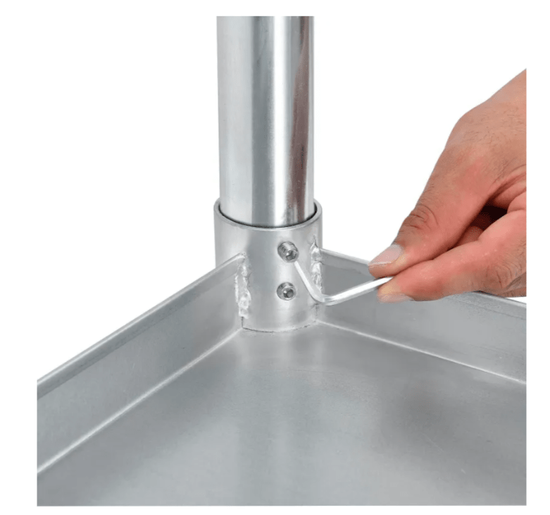 Global Industrial 430 Stainless Steel Table, 60"W x 30"D, Undershelf (GLB - 319056) - SchoolOutlet