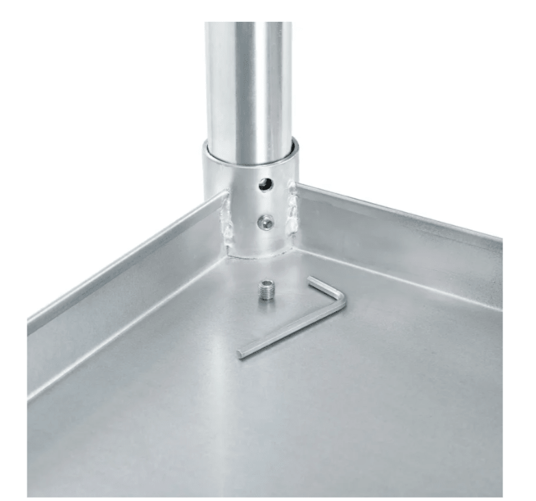 Global Industrial 430 Stainless Steel Table, 60"W x 30"D, Undershelf (GLB - 319056) - SchoolOutlet