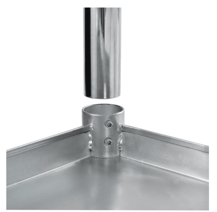Global Industrial 430 Stainless Steel Table, 60"W x 30"D, Undershelf (GLB - 319056) - SchoolOutlet