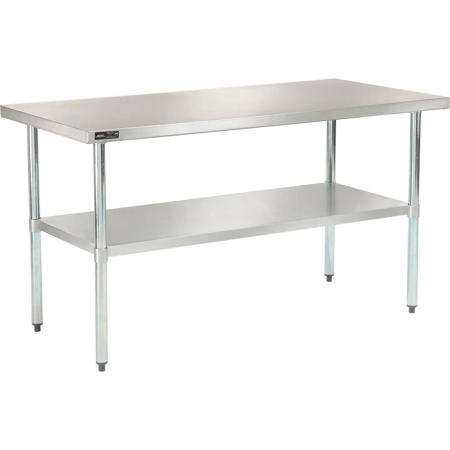 Global Industrial 430 Stainless Steel Table, 60"W x 30"D, Undershelf (GLB - 319056) - SchoolOutlet