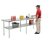 Global Industrial 430 Stainless Steel Table, 96