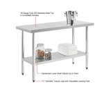 Global Industrial 430 Stainless Steel Table, 96