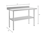 Global Industrial 430 Stainless Steel Table, 72
