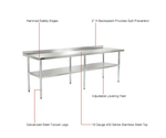 Global Industrial 430 Stainless Steel Table, 96