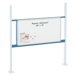 Global Industrial 36" Whiteboard Panel Kit, 48"W, Blue (GLB-319178BL)