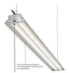 Global Industrial Aluminum LED Light Kit For Workbenches, 48