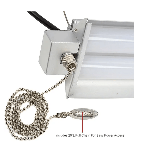 Global Industrial Aluminum LED Light Kit For Workbenches, 72"W (GLB - 319405) - SchoolOutlet
