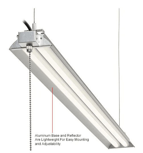Global Industrial Aluminum LED Light Kit For Workbenches, 72"W (GLB - 319405) - SchoolOutlet