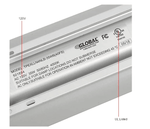 Global Industrial Aluminum LED Light Kit For Workbenches, 72