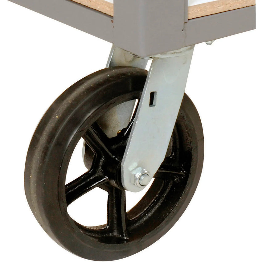 Global Industrial Boltless Shelf Truck w/5 Shelves & Rubber Casters, 36"L x 24"W x 68"H, Gray (GLB - 330420) - SchoolOutlet