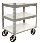 Global Industrial Boltless Shelf Truck w/5 Shelves & Rubber Casters, 48
