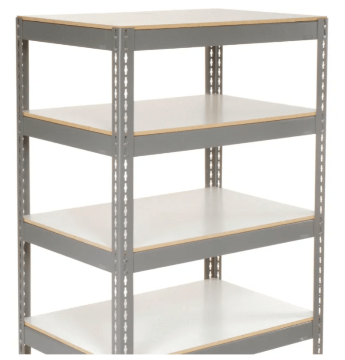 Global Industrial Boltless Shelf Truck w/5 Shelves & Rubber Casters, 48"L x 24"W x 68"H, Gray (GLB - 330426) - SchoolOutlet