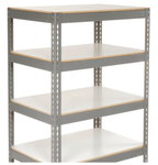 Global Industrial Boltless Shelf Truck w/5 Shelves & Rubber Casters, 48