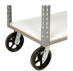 Global Industrial Boltless Shelf Truck w/4 Shelves & Rubber Casters, 60