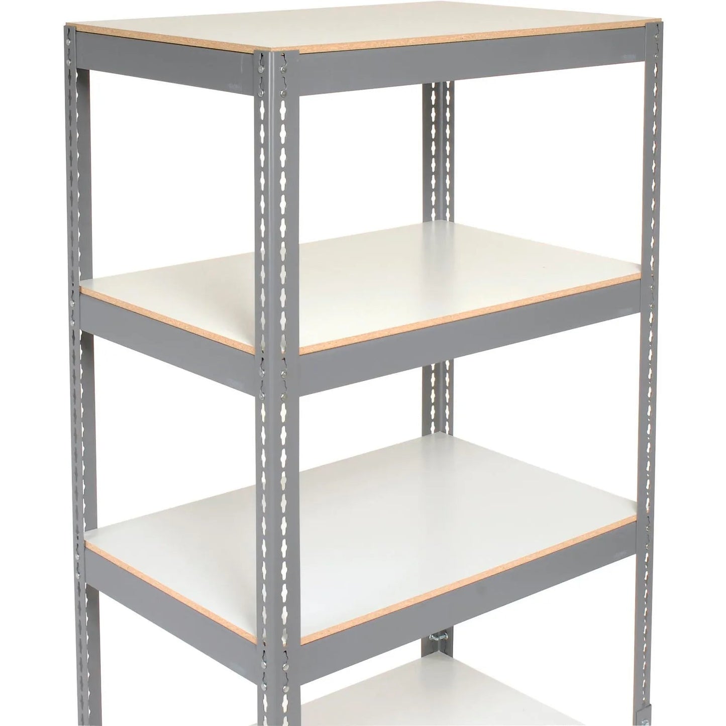 Global Industrial Boltless Shelf Truck w/4 Shelves & Rubber Casters, 60"L x 24"W x 68"H, Gray (GLB - 330429) - SchoolOutlet