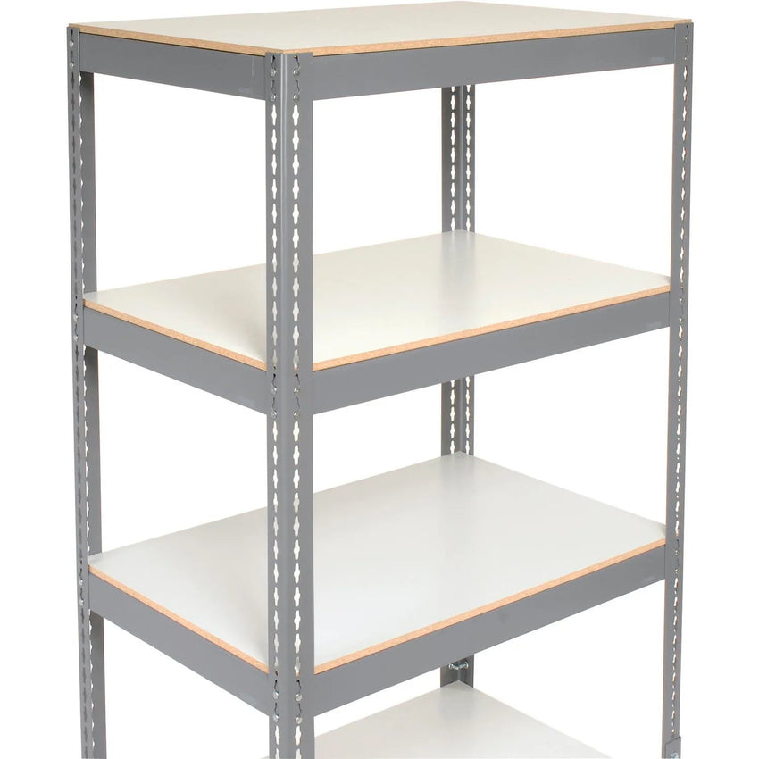 Global Industrial Boltless Shelf Truck w/4 Shelves & Rubber Casters, 60"L x 24"W x 68"H, Gray (GLB - 330429) - SchoolOutlet