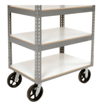 Global Industrial Boltless Shelf Truck w/5 Shelves & Rubber Casters, 60