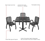 Global Industrial Outdoor Dining Set 36