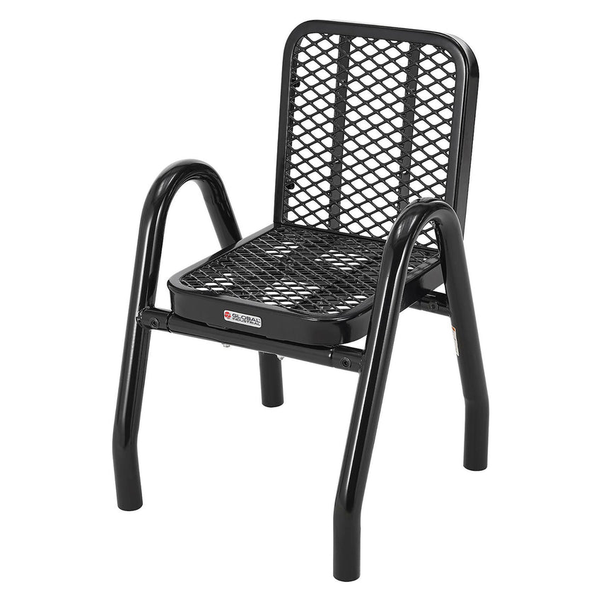 Global Industrial Outdoor Dining Set 36" Round x 29"H Table & 4 Chairs Black (GLB - 348122BK) - SchoolOutlet