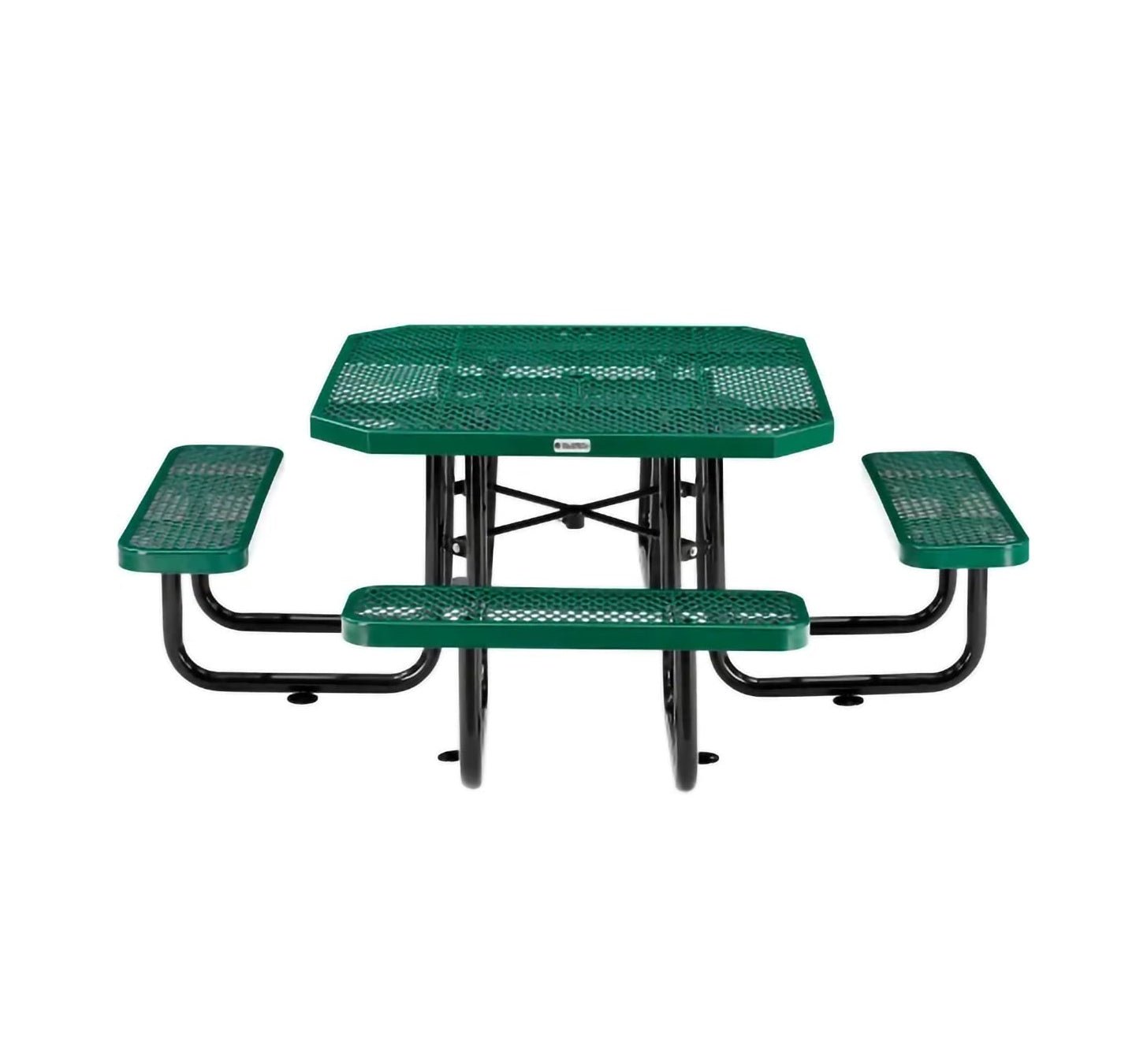 Global Industrial 46" Octagonal Picnic Table, Expanded Metal (GLB - 436982) - SchoolOutlet