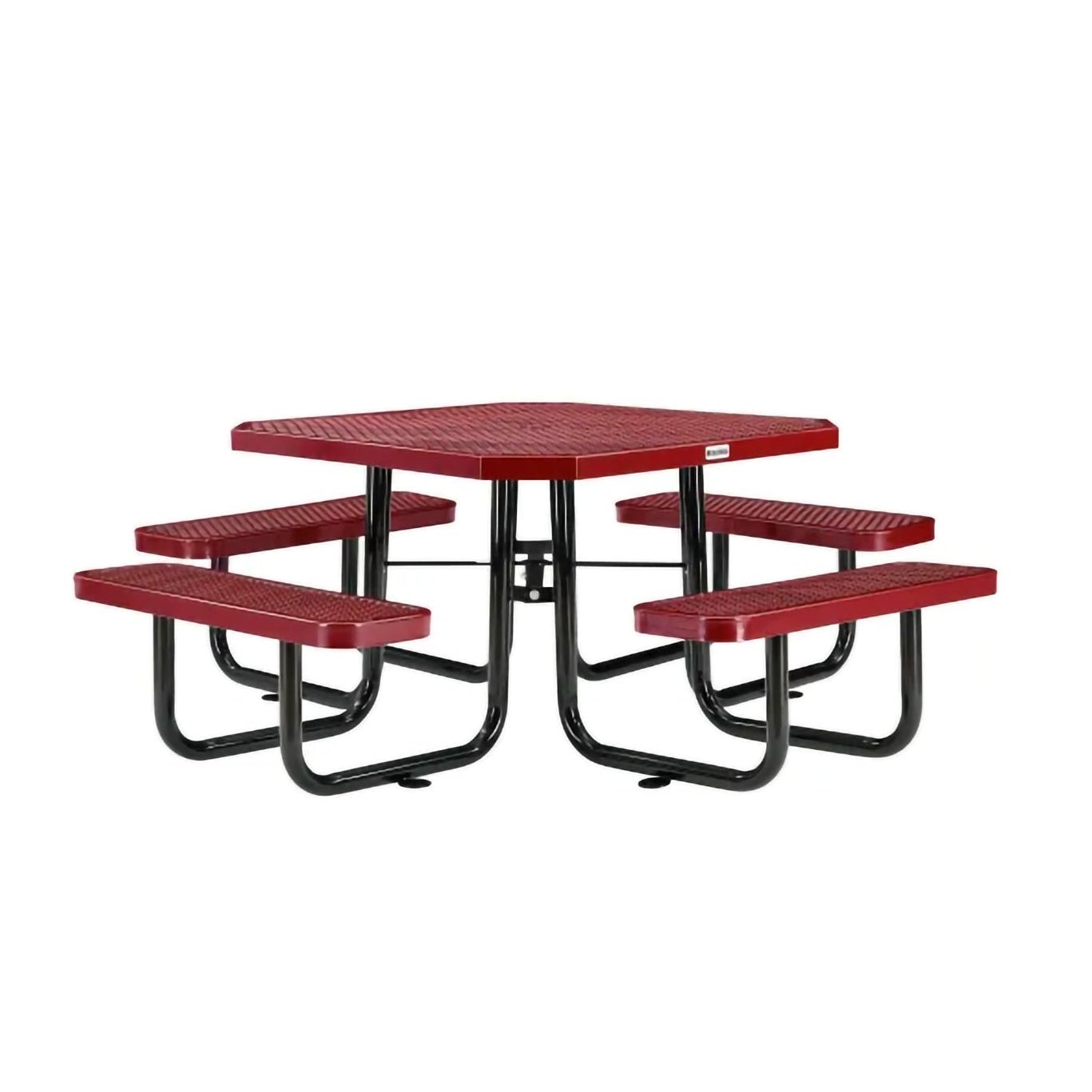 Global Industrial 46" Octagonal Picnic Table, Expanded Metal (GLB - 436982) - SchoolOutlet