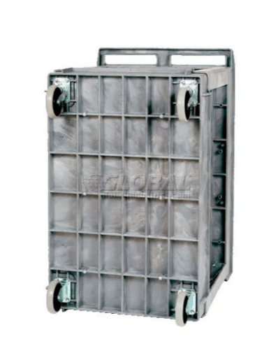 Global Industrial Utility Cart w/ 2 Shelves & 5" Casters, 500 lb. Capacity, 40"L x 26"W x 33"H (GLB - 498526) - SchoolOutlet