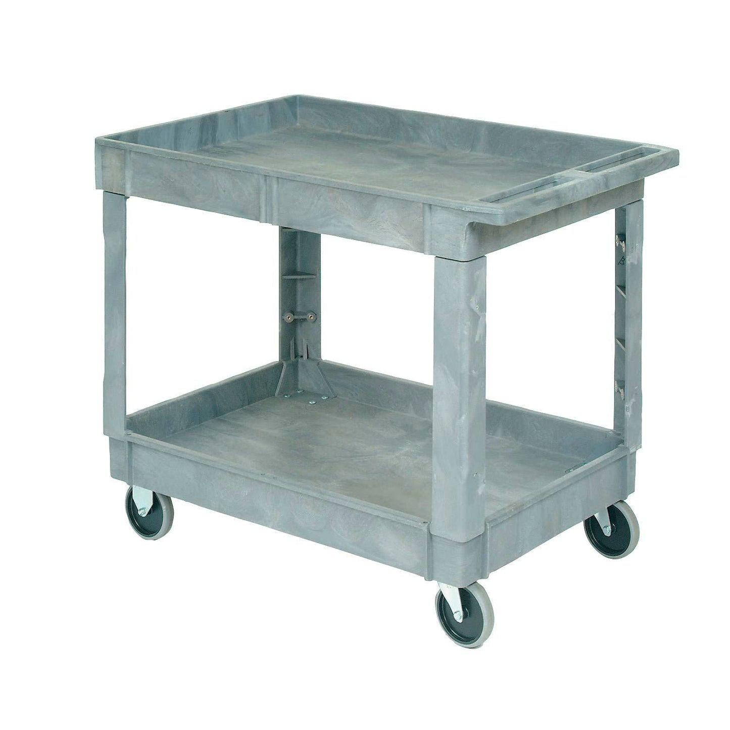 Global Industrial Utility Cart w/ 2 Shelves & 5" Casters, 500 lb. Capacity, 40"L x 26"W x 33"H (GLB - 498526) - SchoolOutlet