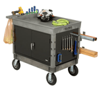 Global Industrial Utility Cart w/ 2 Shelves & 5