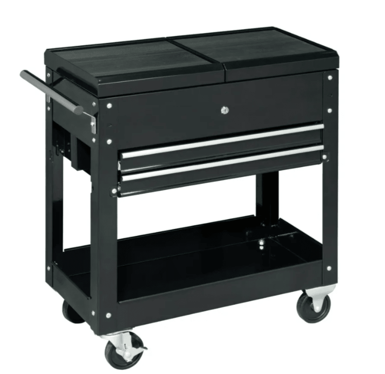 Global Industrial 27"W 2 - Drawer Tool Cart With Sliding Top (GLB - 53415) - SchoolOutlet