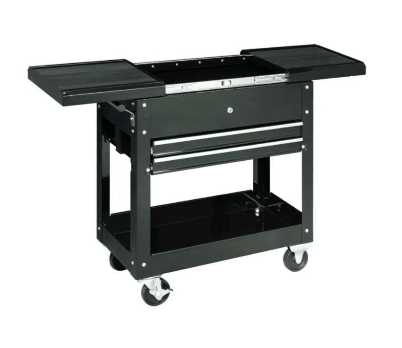 Global Industrial 27"W 2 - Drawer Tool Cart With Sliding Top (GLB - 53415) - SchoolOutlet