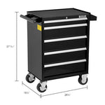 Global Industrial 5 Drawer Roller Tool Cabinet - 26 - 3/8