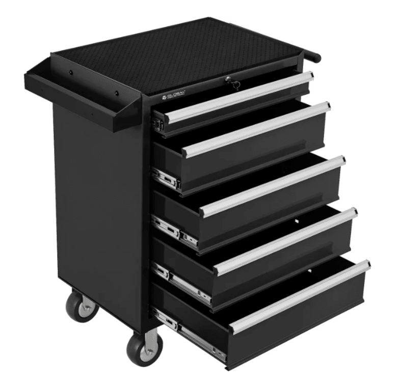 Global Industrial 5 Drawer Roller Tool Cabinet - 26 - 3/8"W x 18 - 1/8"D x 37 - 13/16"H (GLB - 535362) - SchoolOutlet