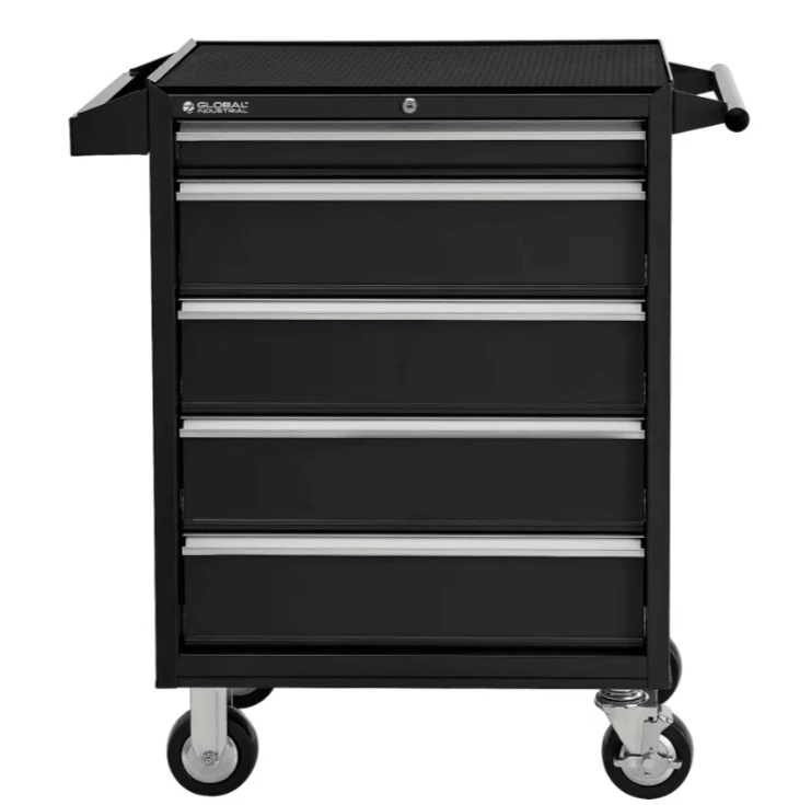 Global Industrial 5 Drawer Roller Tool Cabinet - 26 - 3/8"W x 18 - 1/8"D x 37 - 13/16"H (GLB - 535362) - SchoolOutlet