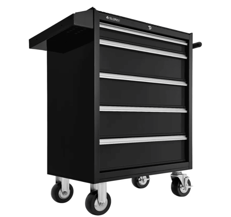 Global Industrial 5 Drawer Roller Tool Cabinet - 26 - 3/8"W x 18 - 1/8"D x 37 - 13/16"H (GLB - 535362) - SchoolOutlet