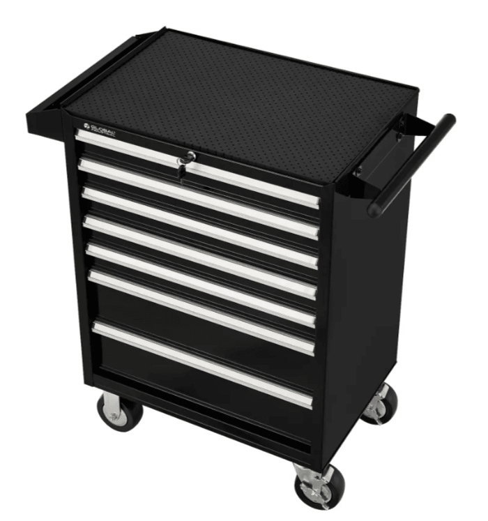 Global Industrial 7 Drawer Roller Tool Cabinet - 26 - 3/8"W x 18 - 1/8"D x 37 - 13/16"H (GLB - 535364) - SchoolOutlet