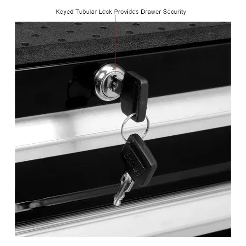 Global Industrial 7 Drawer Roller Tool Cabinet - 26 - 3/8"W x 18 - 1/8"D x 37 - 13/16"H (GLB - 535364) - SchoolOutlet