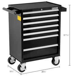 Global Industrial 7 Drawer Roller Tool Cabinet - 26-3/8"W x 18-1/8"D x 37-13/16"H (GLB-535364)