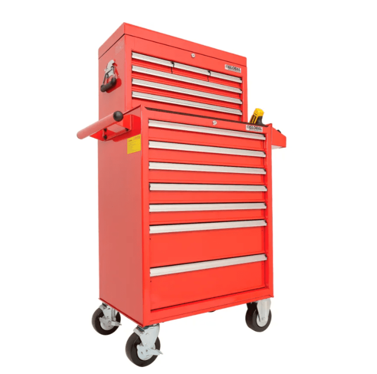 Global Industrial 13 Drawer Roller Tool Cabinet & Chest Combo - 26 - 3/8"W x 18 - 1/8"D x 52 - 9/16"H (GLB - 53548X) - SchoolOutlet
