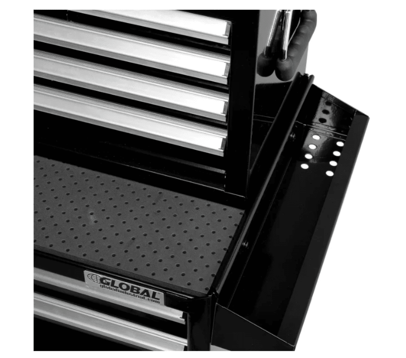 Global Industrial 11 Drawer Black Roller Tool Cabinet & Chest Combo - 26 - 3/8"W x 18 - 1/8"D x 52 - 9/16"H (GLB - 535490) - SchoolOutlet