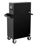 Global Industrial 11 Drawer Black Roller Tool Cabinet & Chest Combo - 26 - 3/8