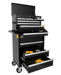 Global Industrial 11 Drawer Black Roller Tool Cabinet & Chest Combo - 26 - 3/8