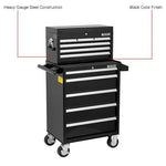 Global Industrial 11 Drawer Black Roller Tool Cabinet & Chest Combo - 26 - 3/8