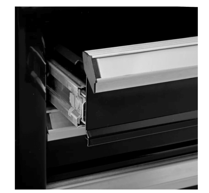 Global Industrial 11 Drawer Black Roller Tool Cabinet & Chest Combo - 26 - 3/8"W x 18 - 1/8"D x 52 - 9/16"H (GLB - 535490) - SchoolOutlet